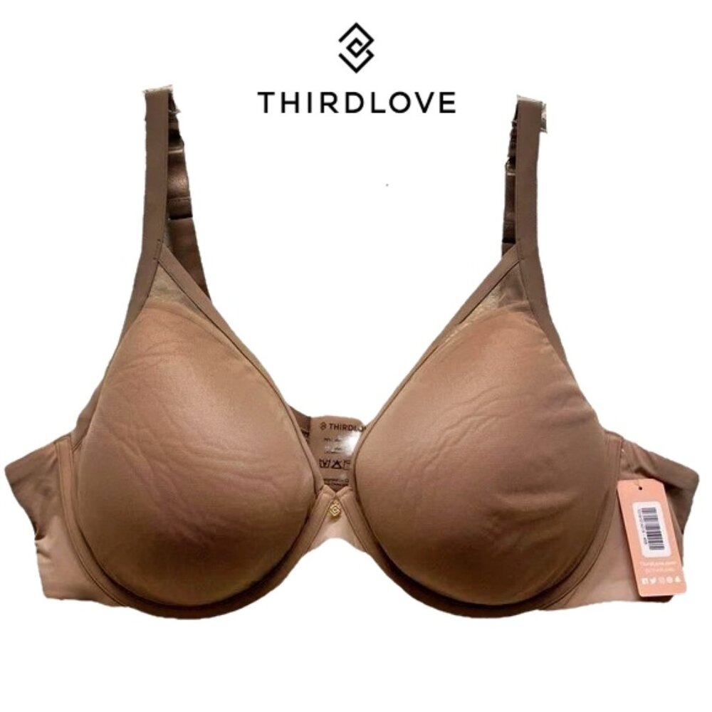 THIRD LOVE Classic Contour Plunge Bra, 34 C 1\2, NWT